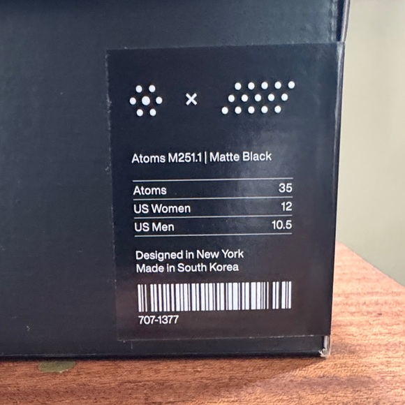 Atoms 251 Matte Black High-Top Sneakers ATOMS+MKBHD - Picture 2 of 6